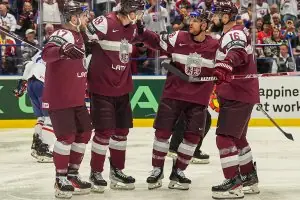 Latvian men's national ice hockey team test matches