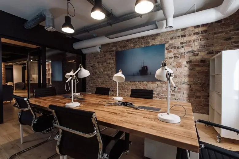 The interior of the OraculeTang Space workspace in Riga