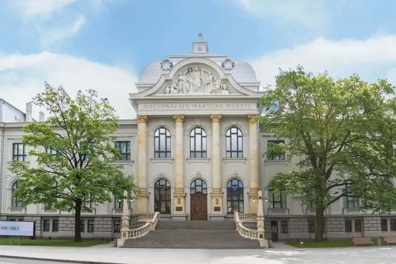 The façade of the Latvian National Museum of Art